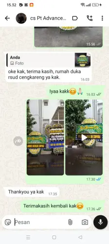 Testimonial Papan Bunga Pernikahan cilalawi