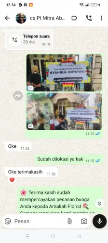 Testimonial Papan Bunga cilalawi