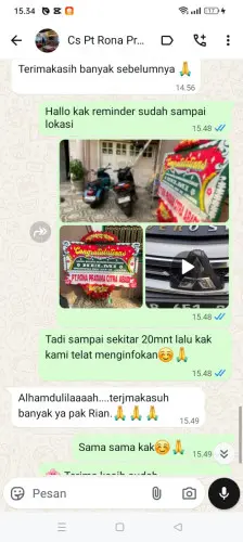 Testimonial Papan Bunga cilalawi